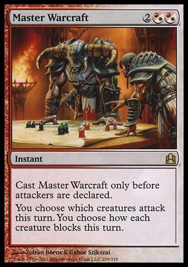 Magic the Gathering: Commander (Base Set) card 209 Master Warcraft