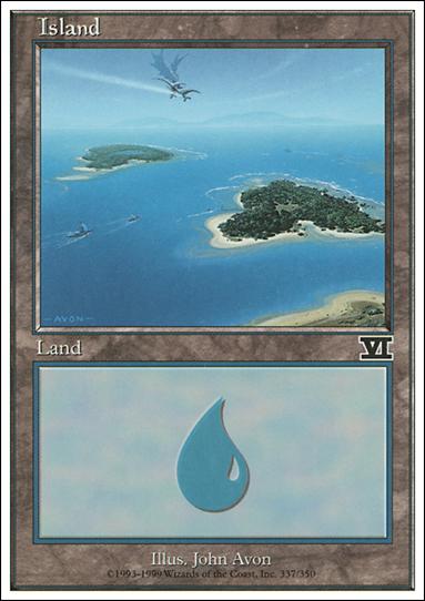 Magic the Gathering: 6th Edition (Base Set) card 337 Island