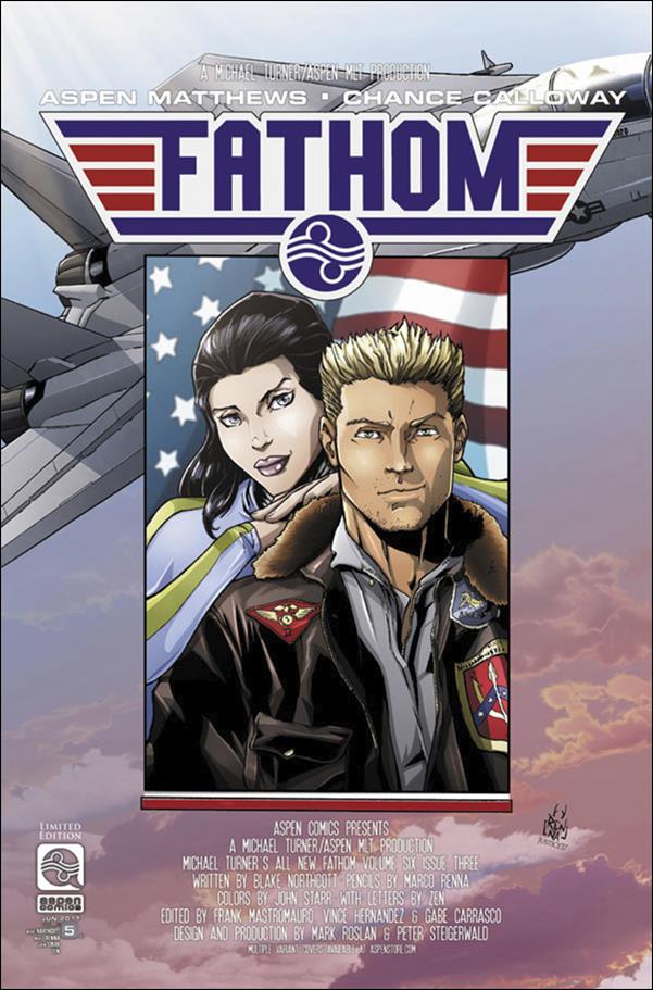 All New Michael Turner's Fathom issue 5-C Marco Renna 1:10 Cover