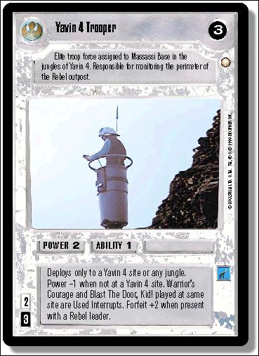 Star Wars: Special Edition Limited (Base Set) card 213 Yavin 4 Trooper