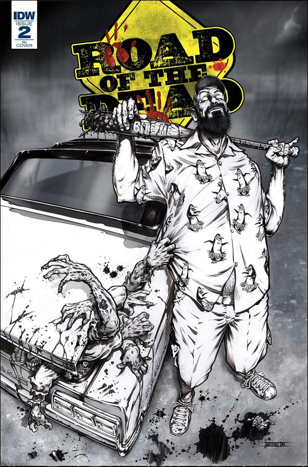 Road of the Dead: Highway to Hell issue 2-C Santiperez 1:10 Black & White Cover