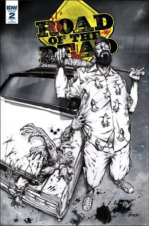 Road of the Dead: Highway to Hell issue 2-C Santiperez 1:10 Black & White Cover