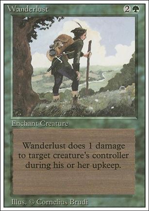 Magic the Gathering: Revised (Base Set) card 227 Wanderlust