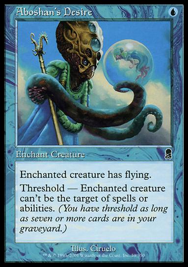 Magic the Gathering: Odyssey (Base Set) card 59 Aboshan's Desire