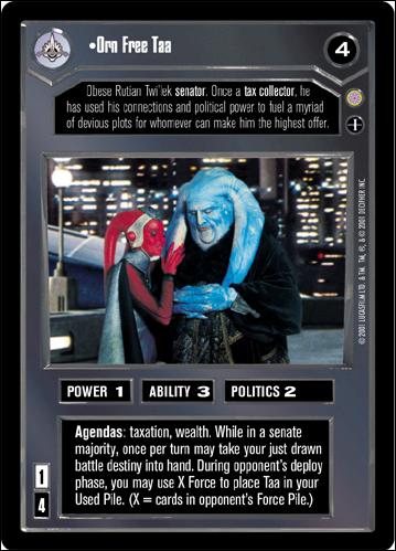 Star Wars: Coruscant Limited (Base Set) card 24 Orn Free Taa
