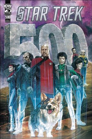 Star Trek #500 issue 500-C J. K. Woodward Cover