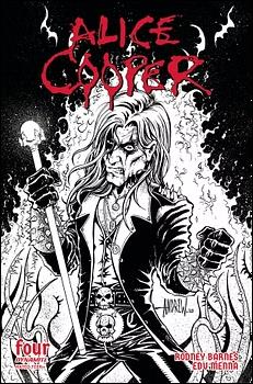 Alice Cooper (2023) issue 4-D Andrew Mangum 1:10 Line Art Cover