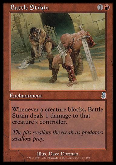 Magic the Gathering: Odyssey (Base Set) card 177 Battle Strain