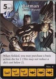 DC Comics Dice Masters Justice League  card 1 Batman: Bruce Wayne