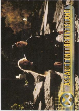 X-Men: The Movie (Base Set) card 51 Assault on Liberty Island