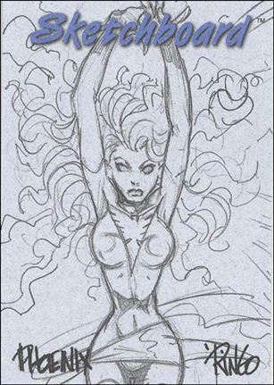 Marvel Creators Collection '98 (Sketchboard Subset) card 23 Phoenix (Blue)