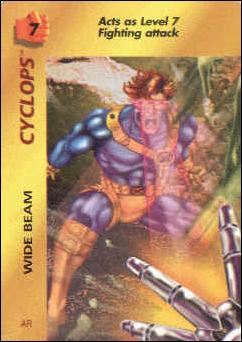 Marvel OverPower (Base Set) card nn79 Cyclops: Wide Beam