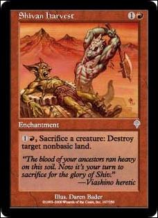 Magic the Gathering: Invasion (Base Set) card 167 Shivan Harvest