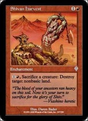 Magic the Gathering: Invasion (Base Set) card 167 Shivan Harvest