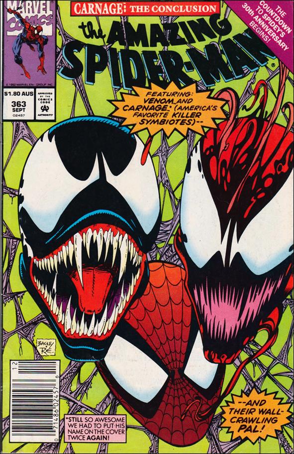 Amazing Spider-Man (1963) issue 363-B Australian Price Cover