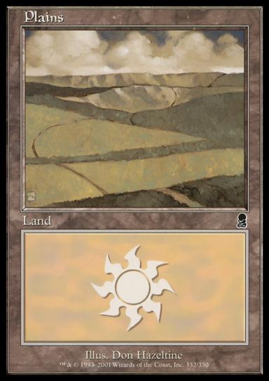 Magic the Gathering: Odyssey (Base Set) card 332 Plains