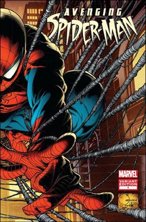 Avenging Spider-Man issue 1-F Unbagged Joe Quesada 1:50 Wraparound Cover