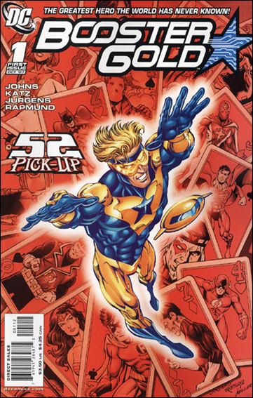 Booster Gold (2007) issue 1-D Dan Jurgens Red Cover (2nd Printing)
