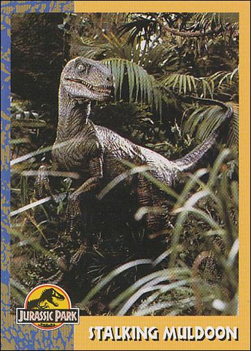 Jurassic Park (Base Set) card 54 Stalking Muldoon