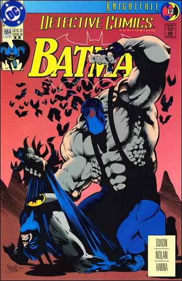 Detective Comics (1937) issue 664-C Yellow Logo (2nd Printing)