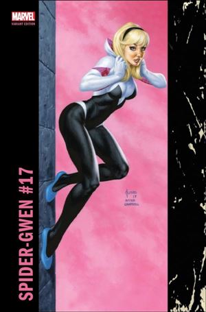 Spider-Gwen (2015/12) issue 17-B Joe Jusko Corner Box Cover
