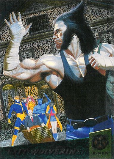 1994 Fleer Ultra X-Men (Fatal Attractions Subset) card 6 Exit: Wolverine!