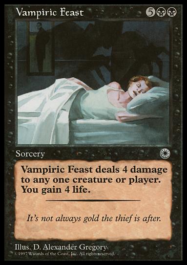Magic the Gathering: Portal (Base Set) card 114 Vampiric Feast