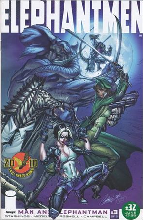 Elephantmen issue 32-B J. Scott Campbell 1:15 Cover