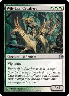 Magic the Gathering: Duel Decks: Knights vs. Dragons (Base Set) card 15 Wilt-Leaf Cavaliers