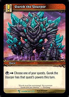 World of Warcraft: March of the Legion (Base Set) card 304 Gurok the Usurper