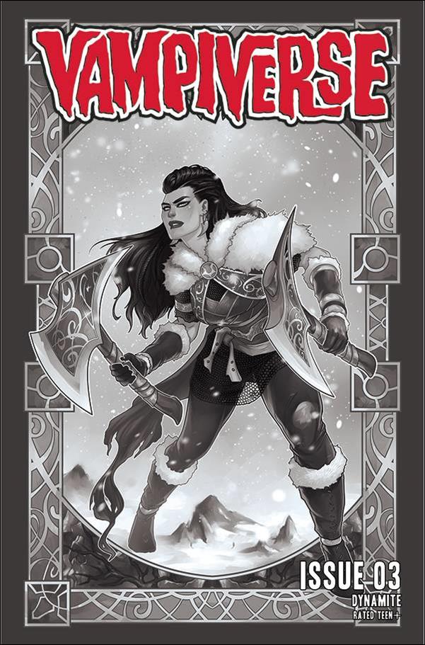 Vampiverse issue 3-M Meghan Hetrick 1:20 Black & White Cover