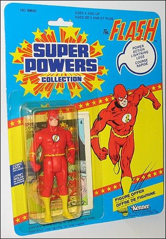 Super Powers Collection Action Figures (1984) figure 7-B Flash (Canadian Card)