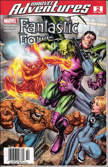 Marvel Adventures Fantastic Four issue 2-B Newsstand Edition / Price Variant