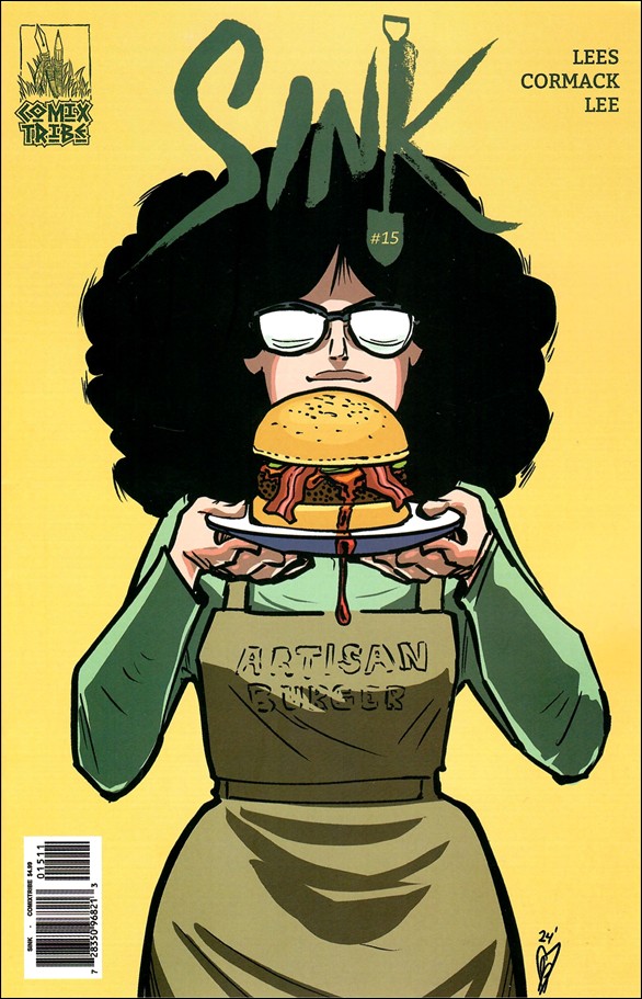 Sink issue 15-B Alex Cormack "Hamburger Served" Cover