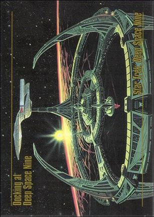 Star Trek Master Series: Series 1 (Base Set) card 23 Docking at Deep Space Nine