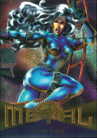 Marvel Metal (Base Set) card 40 Silver Sable