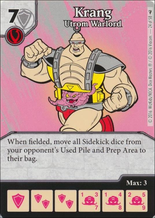 Dice Masters Teenage Mutant Ninja Turtles  card 24 Krang - Ultrom Warlord 
