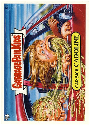 Garbage Pail Kids All-New Series 2 (Base Set)   card 33a Car Sick Caroline