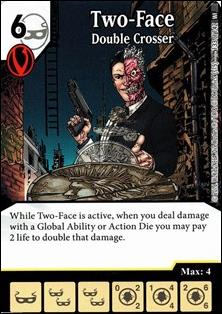 DC Comics Dice Masters World's Finest card 133 Two-Face: Double Crosser