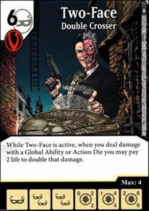 DC Comics Dice Masters World's Finest card 133 Two-Face: Double Crosser