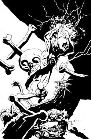Ultramega issue 5-C Mike Mignola B&W Virgin 1:10 Cover