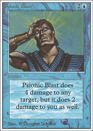 Magic the Gathering: Unlimited (Base Set) card 75 Psionic Blast