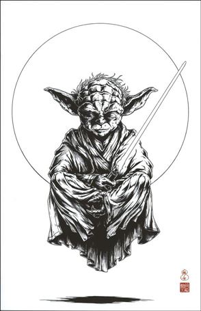 Star Wars: The High Republic - Shadows of Starlight issue 1-G T. Okazaki NYCC/Comic Corner B&W Cover 1/700