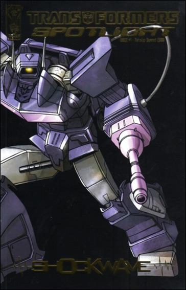 Transformers Spotlight issue 1-E Shockwave - Gold Foil Retailer Summit Cover