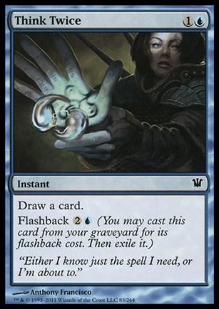 Magic the Gathering: Innistrad (Base Set) card 83 Think Twice