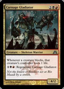 Magic the Gathering: Dragon's Maze (Base Set) card 61 Carnage Gladiator