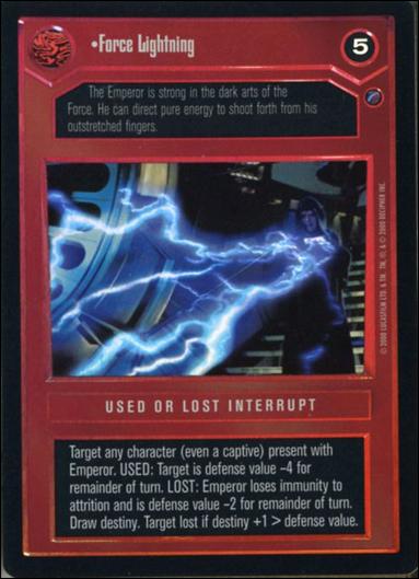 Star Wars: Reflections II: Expanding the Galaxy (Base Set) card 50 Force Lightning