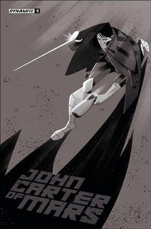 John Carter of Mars (2022) issue 1-K George Kambadais 1:10 Black & White Cover