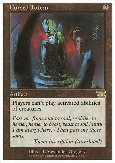 Magic the Gathering: 6th Edition (Base Set) card 278 Cursed Totem