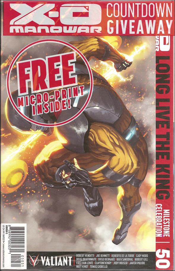 X-O Manowar (2012)  issue 50-C Polybagged Marko Djurdjevic Cover